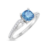 Photo of Elisa 7/8 ct tw. Lab Grown Diamond Ring 14K White Gold [FR1998W]