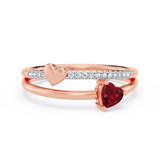Photo of Luisa 3/8 ct tw. Lab Grown Diamond Ring 14K Rose Gold [FR2005R]
