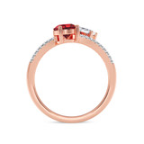 Photo of Lola 1 5/8 ct tw. Lab Grown Diamond Ring 10K Rose Gold [FR1990R]
