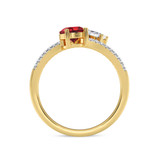 Photo of Lola 1 5/8 ct tw. Lab Grown Diamond Ring 14K Yellow Gold [FR1990Y]