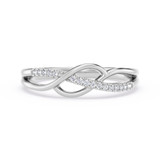 Photo of Ainara 1/20 ct tw. Lab Grown Diamond Ring 14K White Gold [FR1983W]