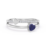 Photo of Lucia 3/8 ct tw. Lab Grown Diamond Ring 14K White Gold [FR2004W]