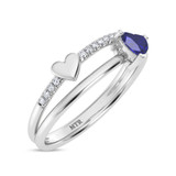 Photo of Lucia 3/8 ct tw. Lab Grown Diamond Ring 14K White Gold [FR2004W]