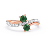 Photo of Raul 3/4 ct tw. Lab Grown Diamond Ring 10K Rose Gold [FR1995R]