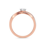 Photo of Armando 1/4 ct tw. Lab Grown Diamond Ring 14K Rose Gold [FR1974R]