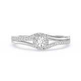 Photo of Elvio 1/4 ct tw. Lab Grown Diamond Ring 14K White Gold [FR1976W]