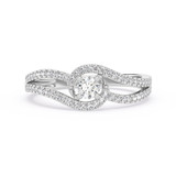 Photo of Cedro 1/3 ct tw. Lab Grown Diamond Ring 14K White Gold [FR1975W]
