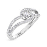Photo of Cedro 1/3 ct tw. Lab Grown Diamond Ring 14K White Gold [FR1975W]