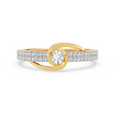 Photo of Fernando 1/4 ct tw. Lab Grown Diamond Ring 14K Yellow Gold [FR1977Y]