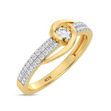 Photo of Fernando 1/4 ct tw. Lab Grown Diamond Ring 14K Yellow Gold [FR1977Y]
