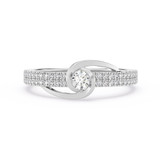 Photo of Fernando 1/4 ct tw. Lab Grown Diamond Ring 14K White Gold [FR1977W]