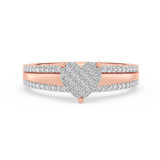 Photo of Aida 1/5 ct tw. Lab Grown Diamond Ring 14K Rose Gold [FR1982R]