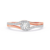 Photo of Elvio 1/4 ct tw. Lab Grown Diamond Ring 14K Rose Gold [FR1976R]