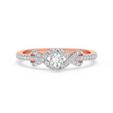 Photo of Francisco 1/4 ct tw. Lab Grown Diamond Ring 14K Rose Gold [FR1978R]