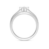 Photo of Aida 1/5 ct tw. Lab Grown Diamond Ring 10K White Gold [FR1982W]