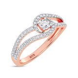 Photo of Cedro 1/3 ct tw. Lab Grown Diamond Ring 10K Rose Gold [FR1975R]