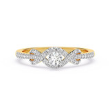 Photo of Francisco 1/4 ct tw. Lab Grown Diamond Ring 10K Yellow Gold [FR1978Y]