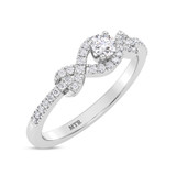 Photo of Francisco 1/4 ct tw. Lab Grown Diamond Ring 10K White Gold [FR1978W]