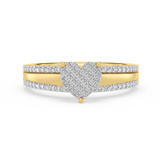 Photo of Aida 1/5 ct tw. Lab Grown Diamond Ring 10K Yellow Gold [FR1982Y]