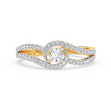 Photo of Cedro 1/3 ct tw. Lab Grown Diamond Ring 10K Yellow Gold [FR1975Y]