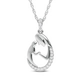 Photo of Heta 1/10 Carat T.W. Lab Grown Diamond Pendant 14K White Gold [CP1689W]