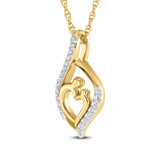 Photo of Shreyal 1/8 CT. T.W. Lab Grown Diamond Pendant 14K Yellow Gold [CP1687Y]