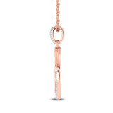 Photo of Heta 1/10 Carat T.W. Lab Grown Diamond Pendant 14K Rose Gold [CP1689R]