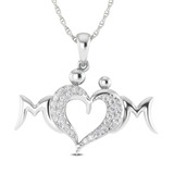 Photo of Varisha 1/6 Carat T.W. Lab Grown Diamond Pendant 14K White Gold [CP1688W]