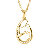 Photo of Heta 1/10 Carat T.W. Lab Grown Diamond Pendant 14K Yellow Gold [CP1689Y]