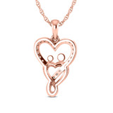 Photo of Kenny 1/5 CT. T.W. Lab Grown Diamond Pendant 14K Rose Gold [CP1690R]