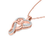 Photo of Kenny 1/5 CT. T.W. Lab Grown Diamond Pendant 14K Rose Gold [CP1690R]