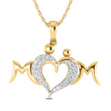 Photo of Varisha 1/6 Carat T.W. Lab Grown Diamond Pendant 14K Yellow Gold [CP1688Y]