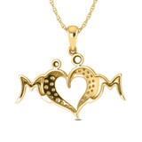 Photo of Varisha 1/6 Carat T.W. Lab Grown Diamond Pendant 10K Yellow Gold [CP1688Y]