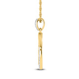 Photo of Heta 1/10 Carat T.W. Lab Grown Diamond Pendant 10K Yellow Gold [CP1689Y]