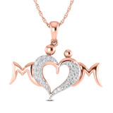 Photo of Varisha 1/6 Carat T.W. Lab Grown Diamond Pendant 10K Rose Gold [CP1688R]