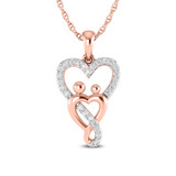 Photo of Kenny 1/5 Carat T.W. Lab Grown Diamond Pendant 10K Rose Gold [CP1690R]