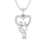 Photo of Kenny 1/5 CT. T.W. Lab Grown Diamond Pendant 10K White Gold [CP1690W]