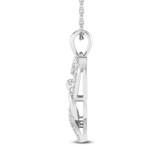 Photo of Kenny 1/5 CT. T.W. Lab Grown Diamond Pendant 10K White Gold [CP1690W]