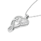 Photo of Kenny 1/5 CT. T.W. Lab Grown Diamond Pendant 10K White Gold [CP1690W]