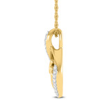 Photo of Shreyal 1/8 Carat T.W. Lab Grown Diamond Pendant 10K Yellow Gold [CP1687Y]