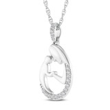 Photo of Heta 1/10 CT. T.W. Lab Grown Diamond Pendant 10K White Gold [CP1689W]