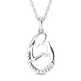 Photo of Heta 1/10 CT. T.W. Lab Grown Diamond Pendant 10K White Gold [CP1689W]