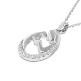 Photo of Heta 1/10 CT. T.W. Lab Grown Diamond Pendant 10K White Gold [CP1689W]