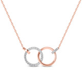 Photo of Orra 1/4 CT. T.W. Lab Grown Diamond Pendant 10K Rose Gold [CP1691R]