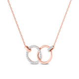 Photo of Orra 1/4 CT. T.W. Lab Grown Diamond Pendant 10K Rose Gold [CP1691R]