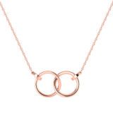 Photo of Orra 1/4 CT. T.W. Lab Grown Diamond Pendant 10K Rose Gold [CP1691R]