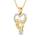 Photo of Kenny 1/5 Carat T.W. Lab Grown Diamond Pendant 10K Yellow Gold [CP1690Y]