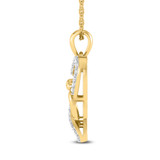 Photo of Kenny 1/5 Carat T.W. Lab Grown Diamond Pendant 10K Yellow Gold [CP1690Y]
