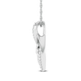 Photo of Shreyal 1/8 Carat T.W. Lab Grown Diamond Pendant 10K White Gold [CP1687W]