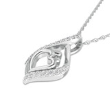 Photo of Shreyal 1/8 Carat T.W. Lab Grown Diamond Pendant 10K White Gold [CP1687W]